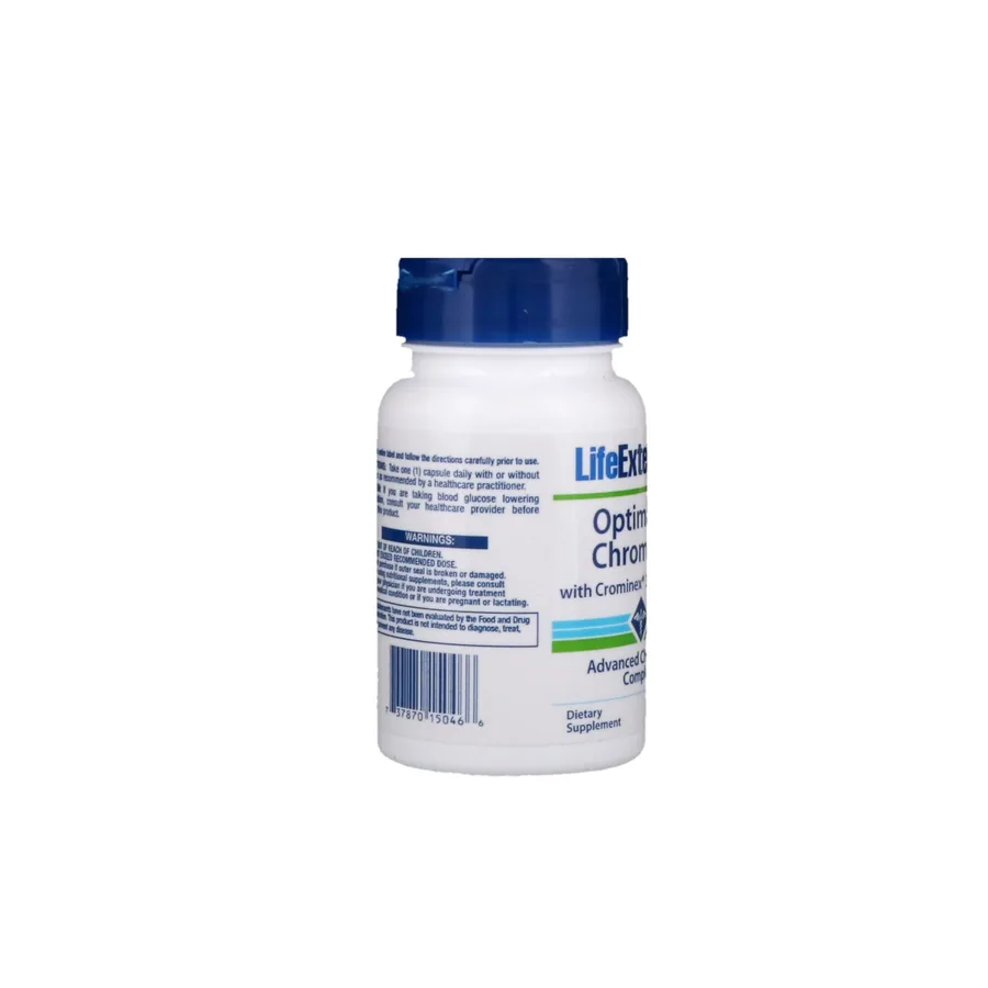 LIFE EXTENSION Optimized Chromium with Crominex® 3+ 500 mcg, 60 vegetarian capsules