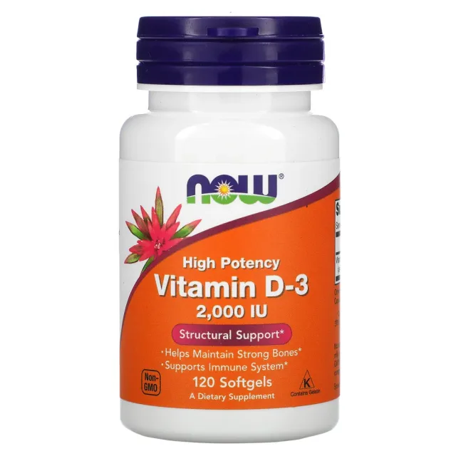 NOW VITAMIN D3 2000 120 CAPSUL