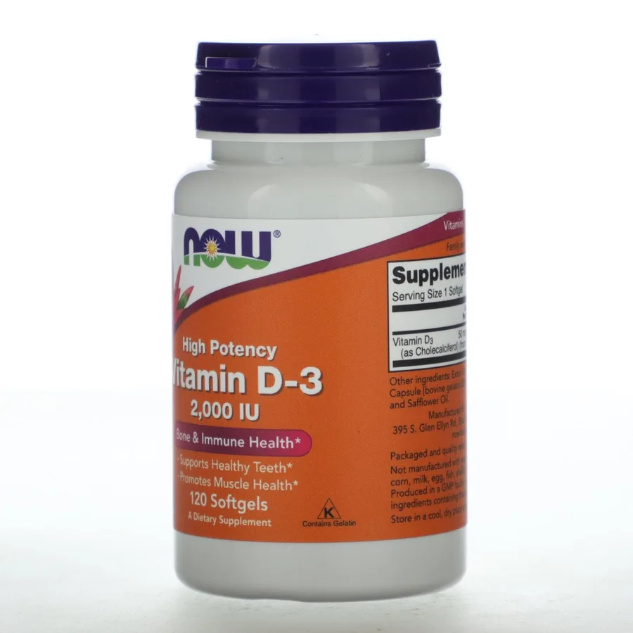 NOW VITAMIN D3 2000 120 CAPSUL