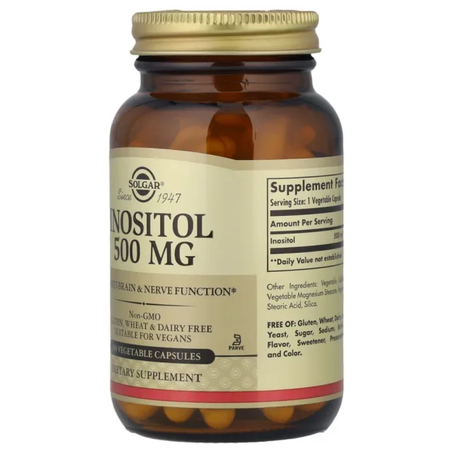 SOLGAR INOSITOL 500 MG 100 CAPS