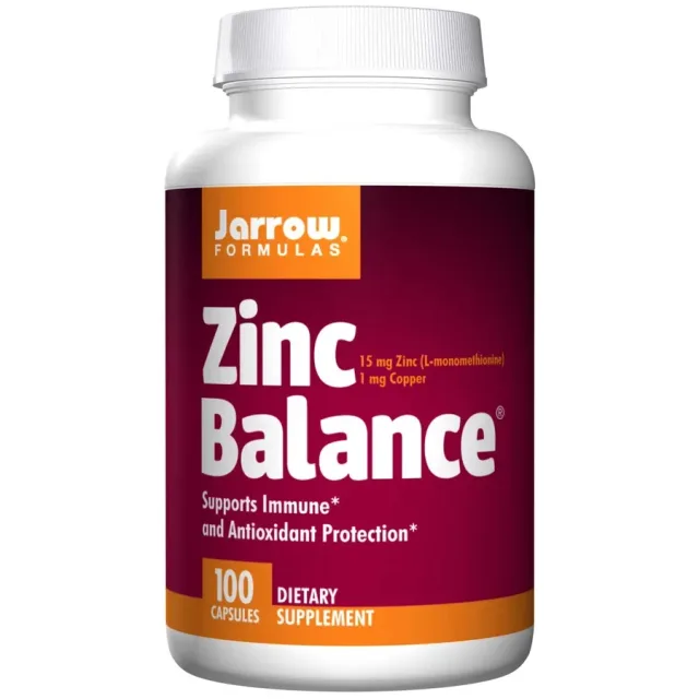 JARROW FORMULAS | ZINC BALANCE | 100 VEG CAPS