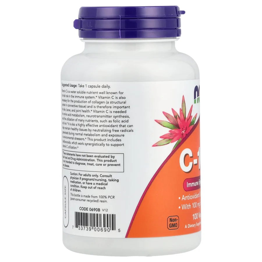 NOW FOODS VITAMIN C-1000 100CT #2