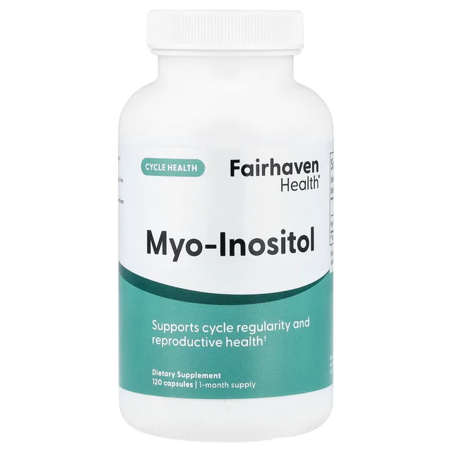 FAIRHAVEN HEALTH, МИО-ИНОЗИТОЛ, 2000 МГ, 120 КАПСУЛ (500 МГ НА КАПСУЛУ)
