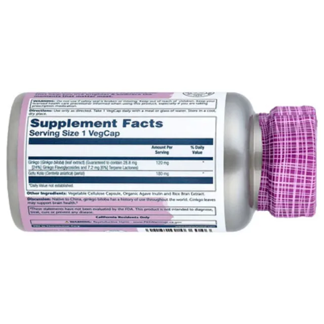 SOLARAY ONE DAILY GINKGO BILOBA 60CT