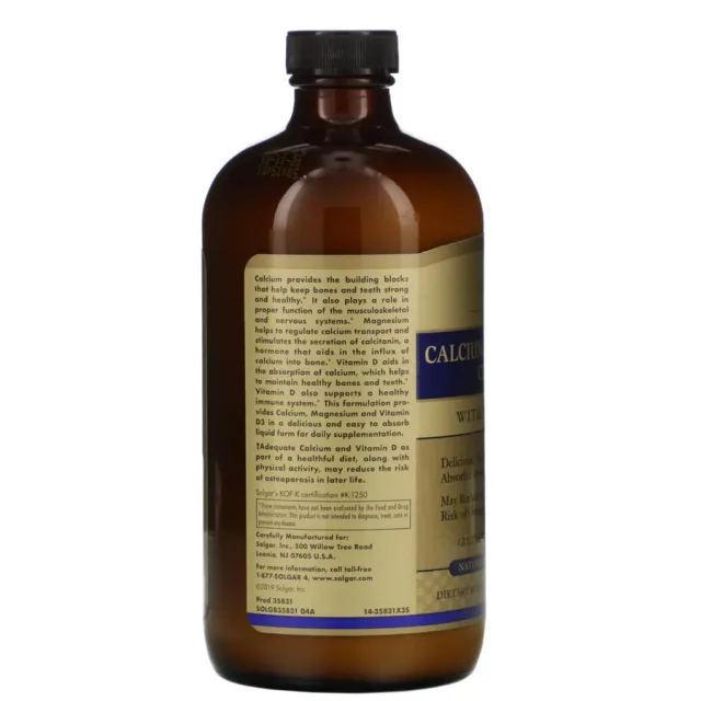 SOLGAR LIQUID CALCIUM BLUEBERRY 473 ML