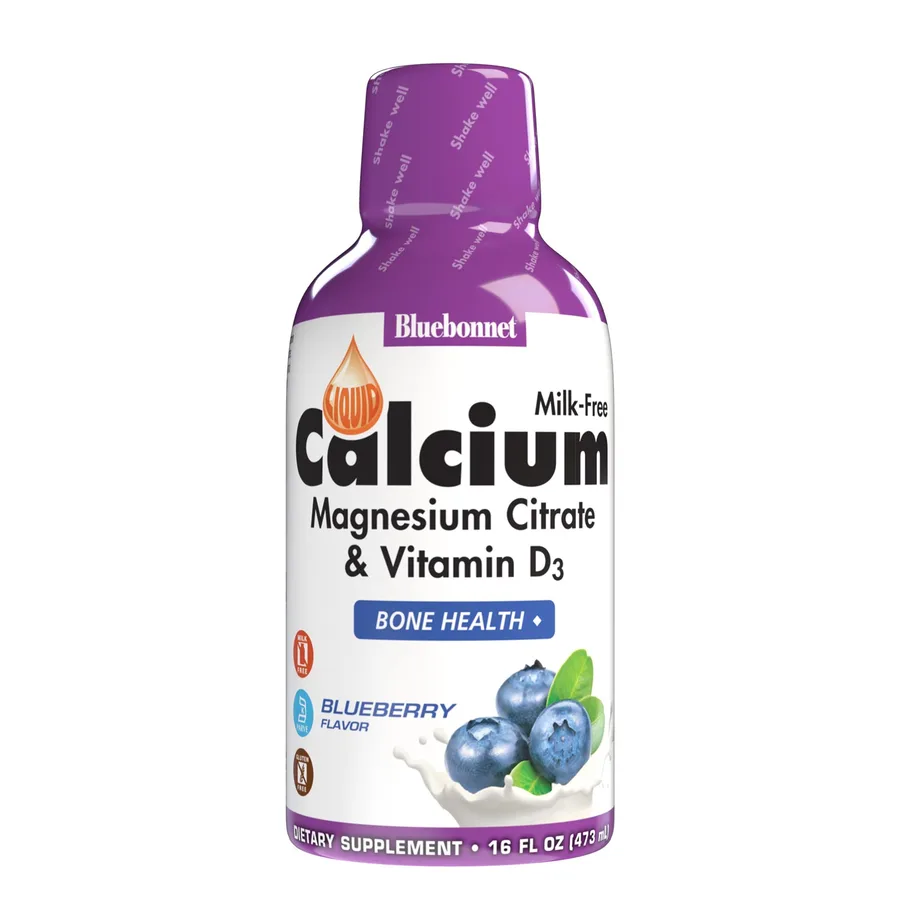 BLUEBONNET LIQUID CALCIUM MAGNESIUM CITRATE  ORANGE FLAVOR 16 FL OZ