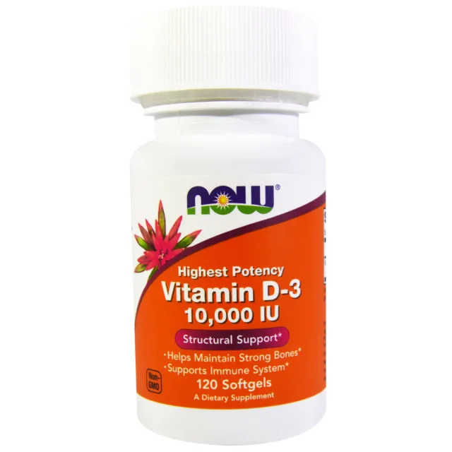 NOW FOODS VITAMIN D3 10000 IU 120 SOFT GELS