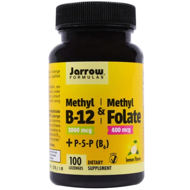 JARROW B-12 & FOLATE 400MCG 100TAB