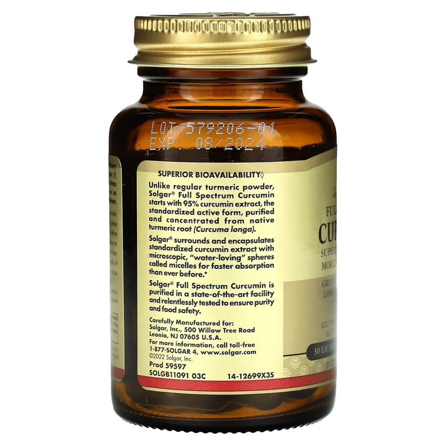 SOLGAR CURCUMIN 30 CAPS
