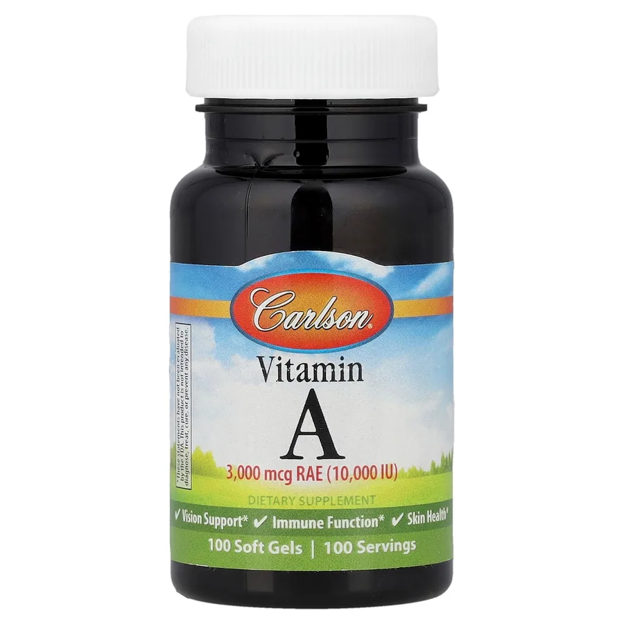CARLSON VITAMIN A(10 000IU) 100 SOFT GELS