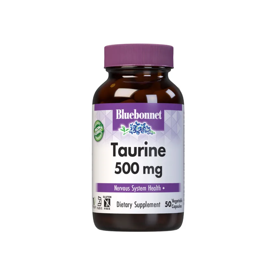 BLUEBONNET TAURINE 500 mg 50 VEG CAPS