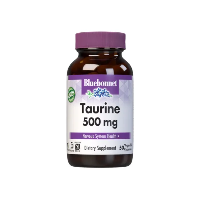 BLUEBONNET TAURINE 500 mg 50 VEG CAPS