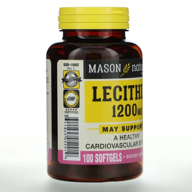 Mason Lecithin 1200 MG 100 SFTGLS
