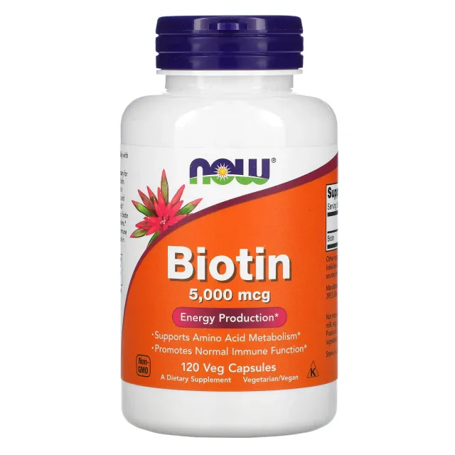NOW BIOTIN 5.000MCG 120CAP