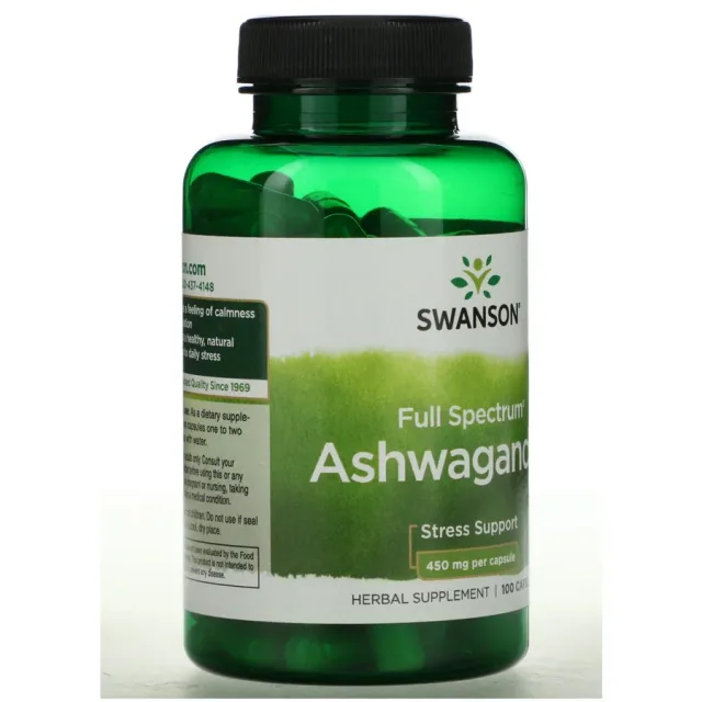 SWANSON ASHWAGANDHA 450MG 100CAP