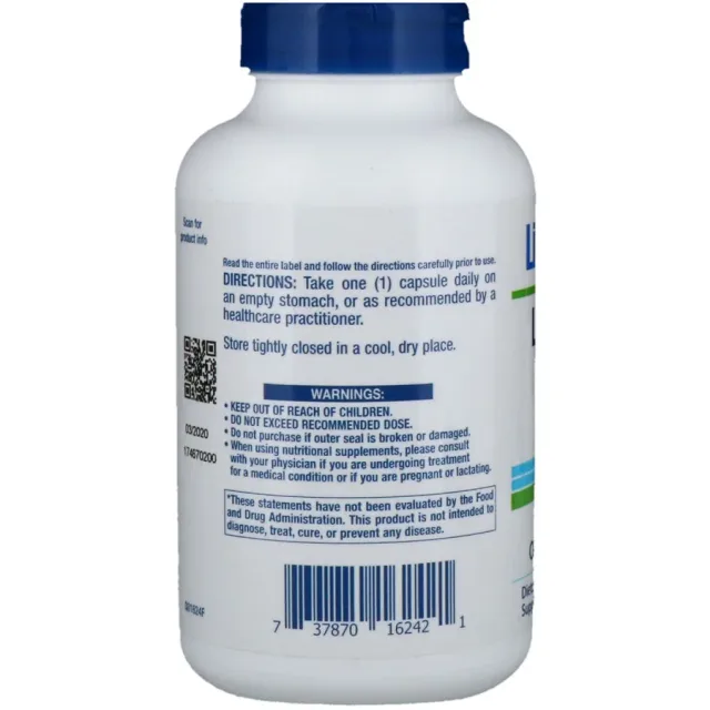 LIF EXTENSION L-ARGININE 700 MG 200 CAPS LIFE EXTENSION