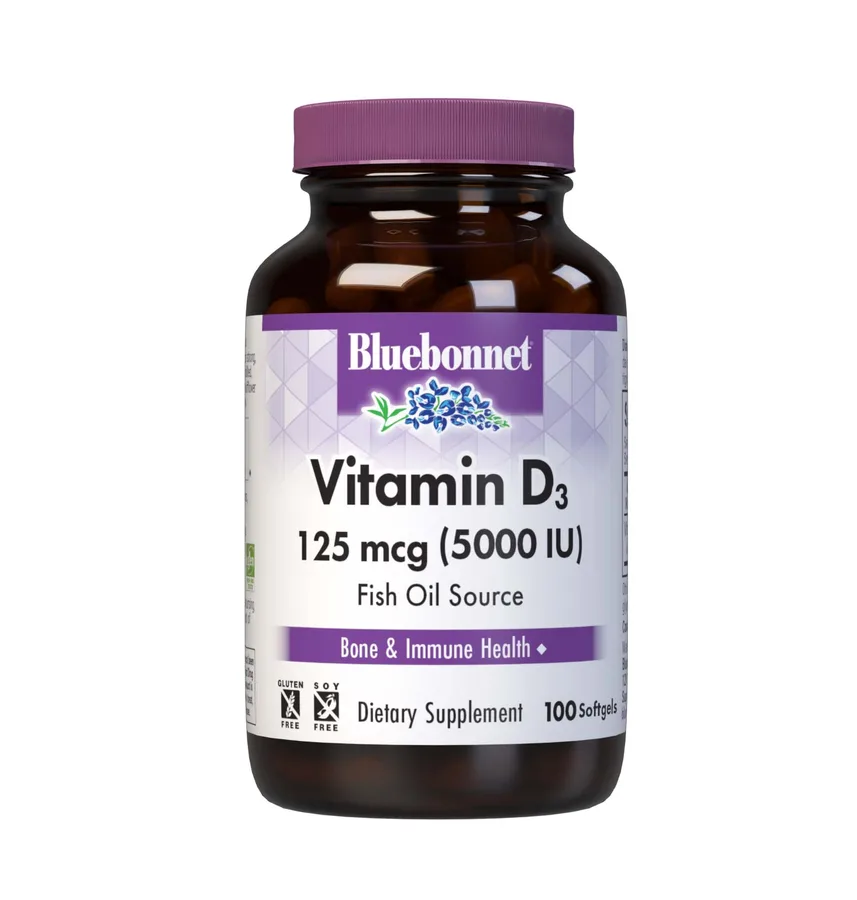 BLUEBONNET VITAMIN D3 125 MCG (5000 IU) 250 SOFTGELS