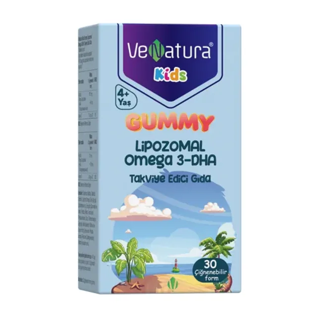 VENATURA KIDS GUMMY LIPOSOMAL OMEGA 3 DHA 30 CAPS