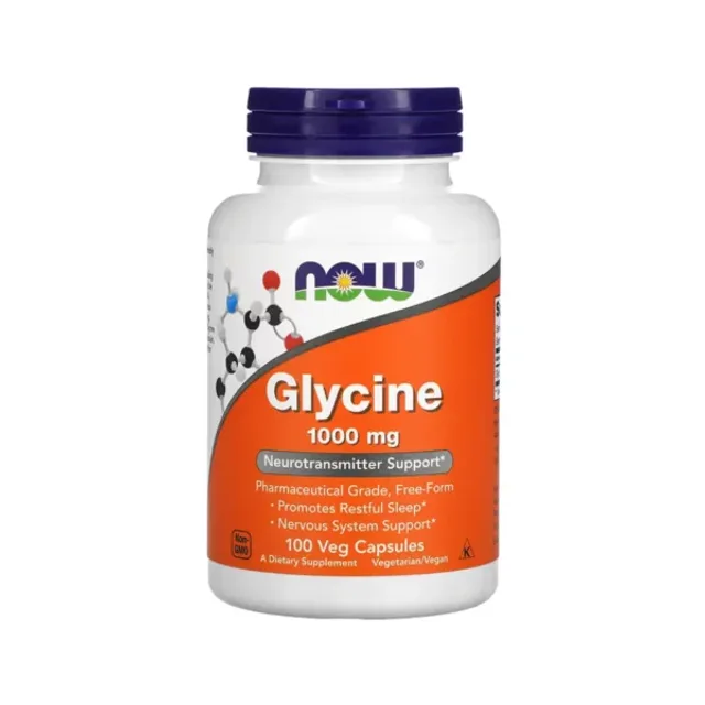 NOW FOODS | GLYCINE 1000 MG | 100 VEG CAPS