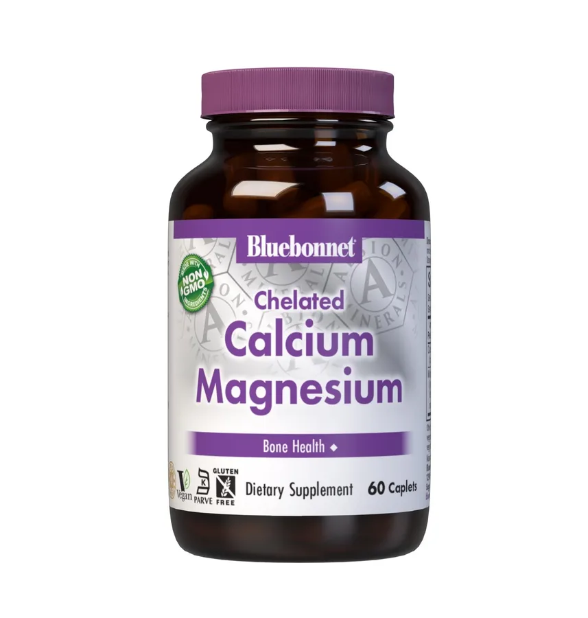 BLUEBONNET CHELATED CALCIUM MAGNESIUM 60 CAPS