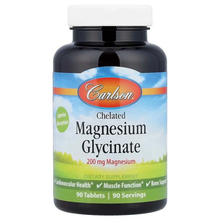 Carlson Chelated Magnesium Glycinate 200 mg 60 tabs