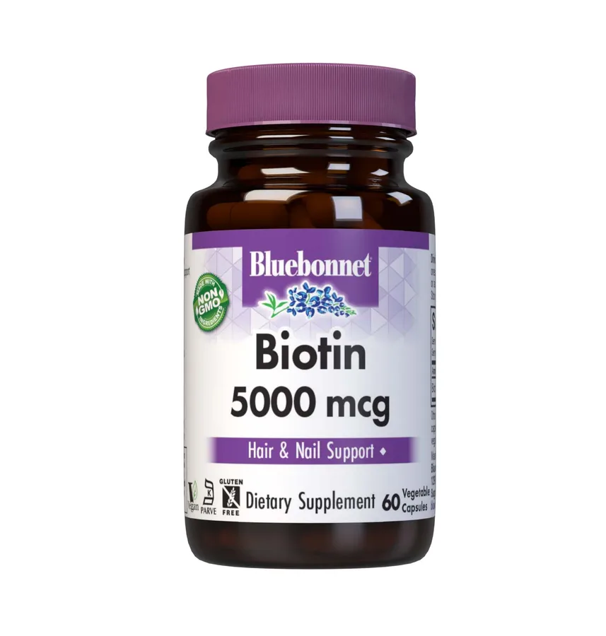 BLUEBONNET BIOTIN 5000 mcg 60 VEG CAPS