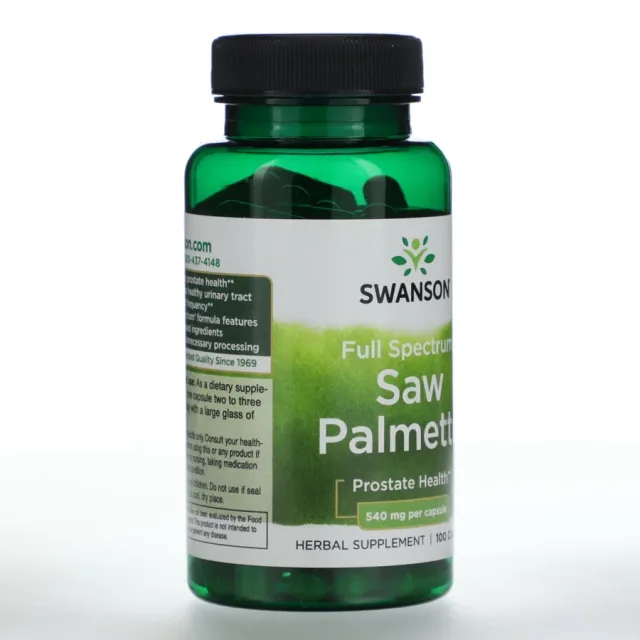 Swanson Saw Palmetto 540 mg 100 Vegan Caps