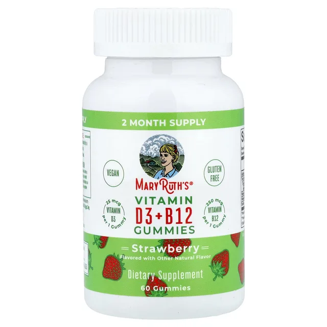 VITAMIN D3+B12 GUMMIES, STRAWBERRY