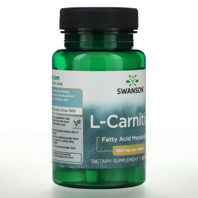 Swanson L-Carnitine 500 mg 30 Vegan Tabs