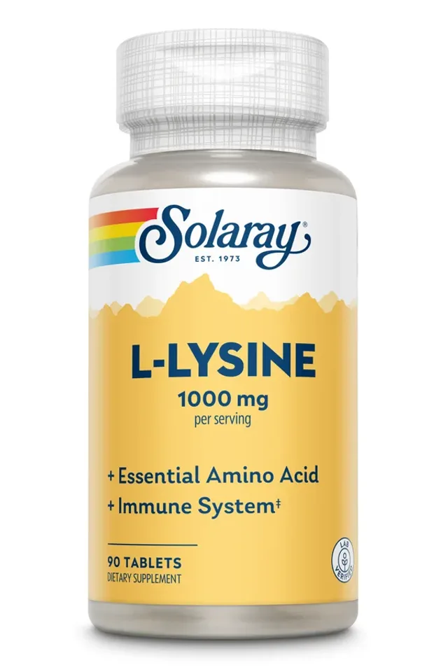 SOLARAY L-LYSINE W/VITAMIN C. B-6&ZINC