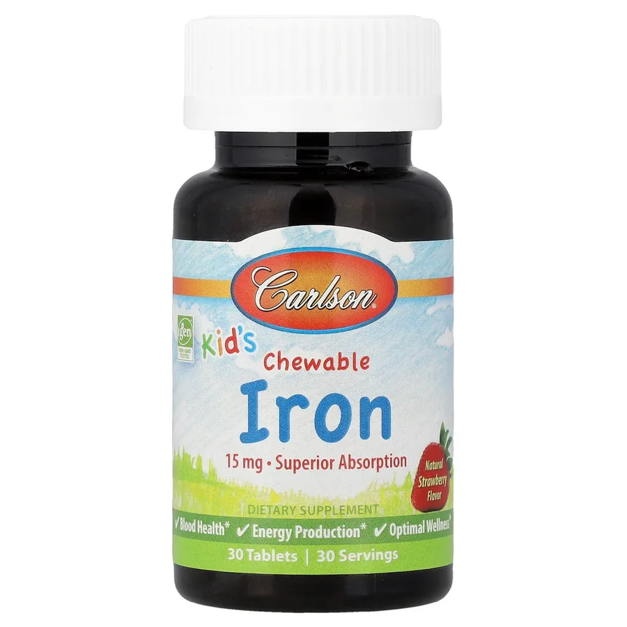 CARLSON KIDS CHEWABLE IRON 15MG 30
