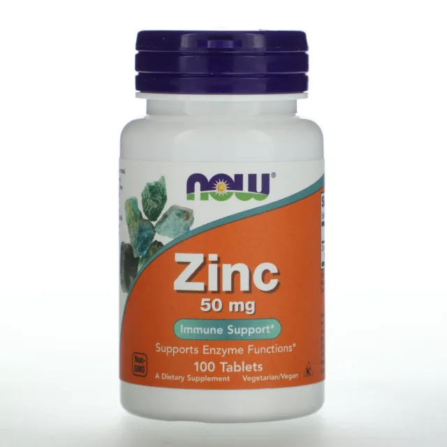NOW FOODS ZINC 50 MG 100 TABLETS