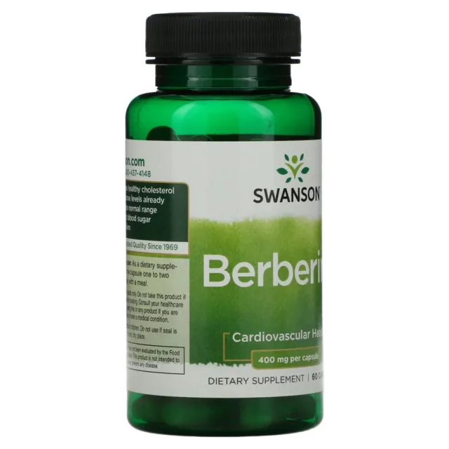 Swanson Berberine 400 mg 60 Vegan Caps