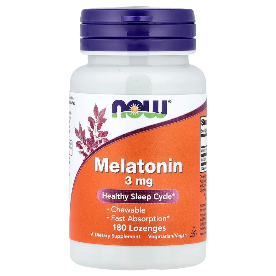 NOW FOODS MELATONIN 3 MG 180 LONZ