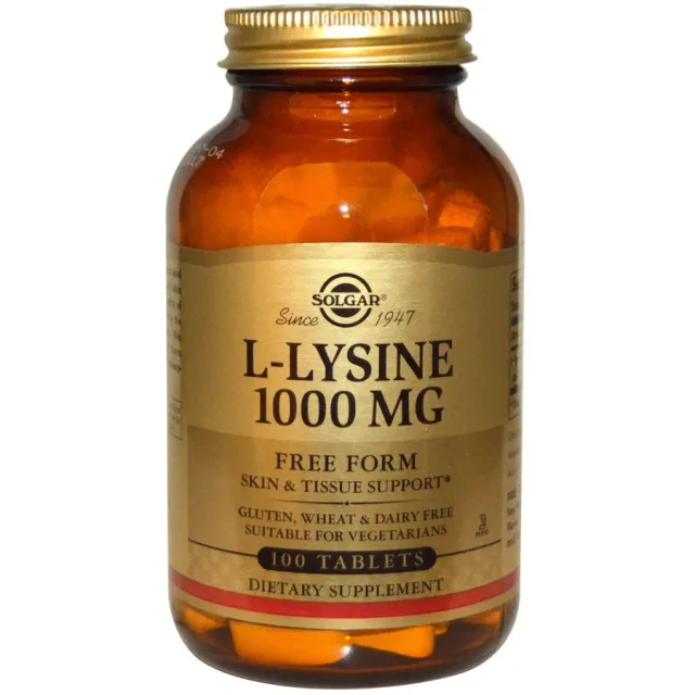 SOLGAR L-LYSINE 1000 MG 100TABS