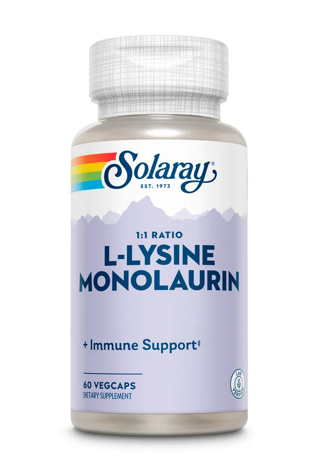 SOLARAY L-LYSINE MONOLAURIN 60 VEGCAPS