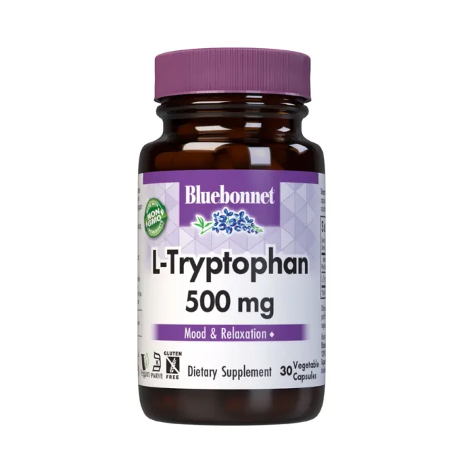 BLUEBONNET L-TRYPTOPHAN 500 mg 30 VEG CAPS