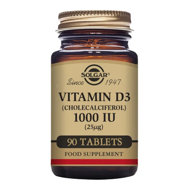 SOLGAR VITAMIN D3 1000 IU 90 TABS