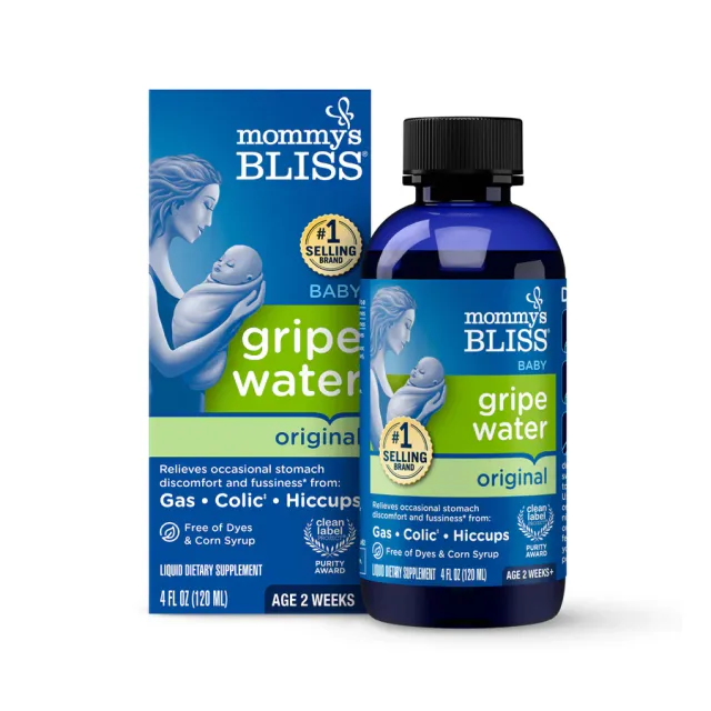 Mommyʻs Bliss Gripe Water Liquid, 4-Ounce Bottle