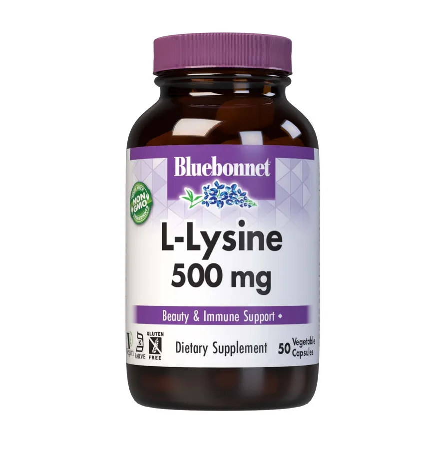 BLUEBONNET L-LYSINE 500 mg 50 VEG CAPS