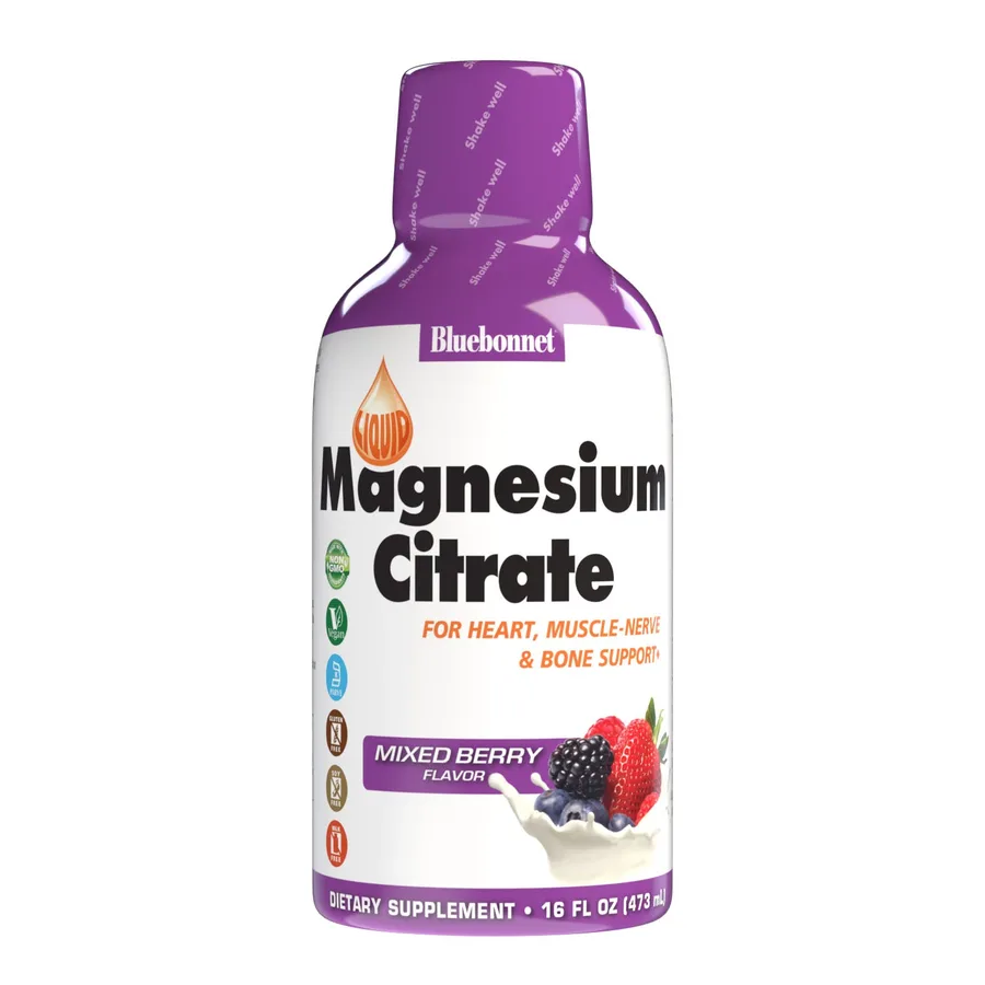 BLUEBONNET LIQUID MAGNESIUM CITRATE MIXED BERRY FLAVOR 16 FL OZ