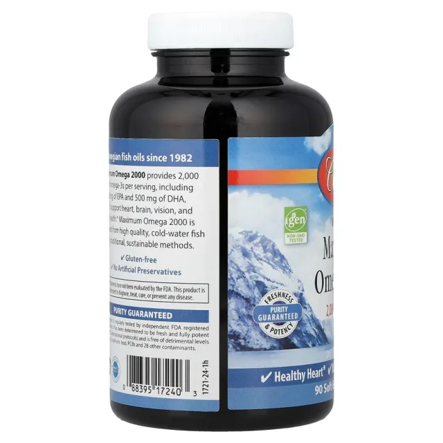 CARLSON | MAXIMUM OMEGA 2000MG | 90+30 SOFTGLES