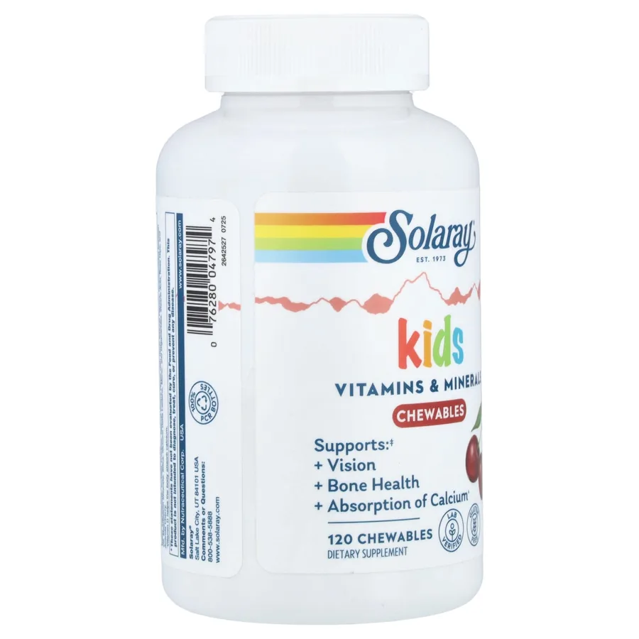 SOLARAY KIDS MULTIVITAMIN 120 CHEWABLES