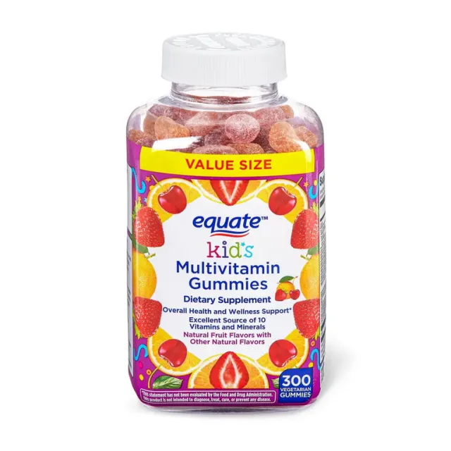 EQUATE KIDS MULTIVITAMIN 300 GUMMIES