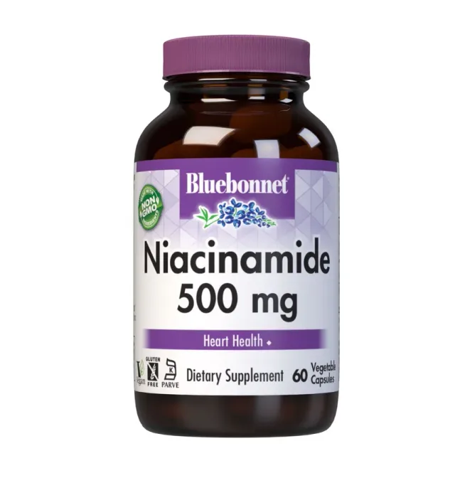 BLUEBONNET NIACINAMIDE 500 mg 60 VEG CAPS