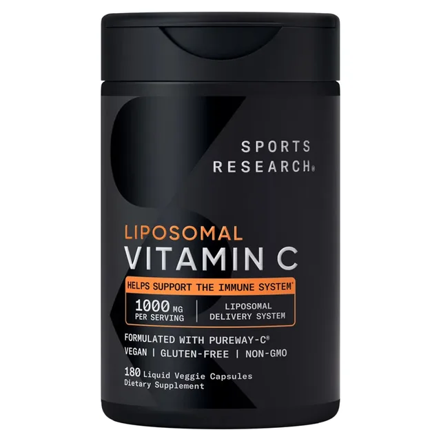 SPORTS RESEARCH LIPOSOMAL VITAMIN C 1000 MG 180 VEG CAPS