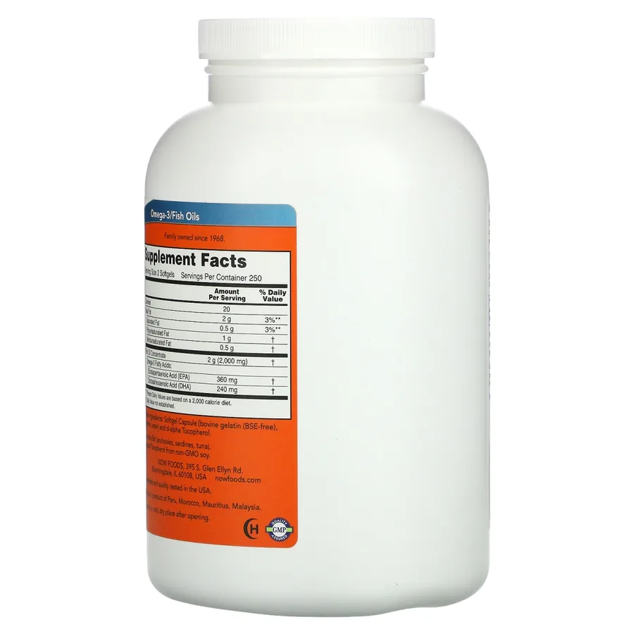 NOW FOODS OMEGA-3 1000 500 CAPS