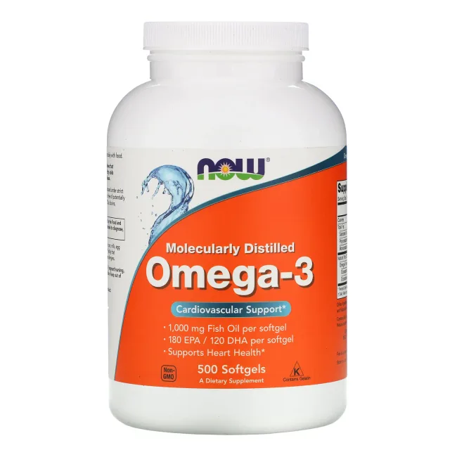 NOW FOODS OMEGA-3 1000 500 CAPS