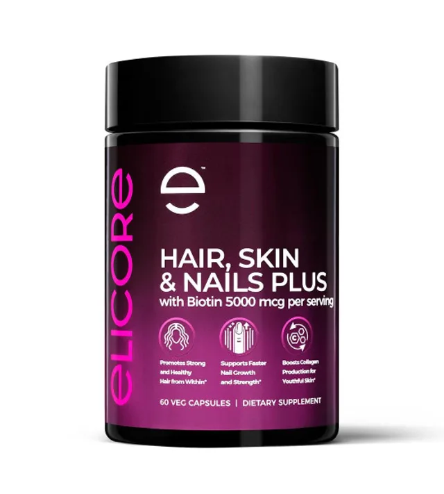 ELICORE HAIR SKIN NAILS 5000MG 60CAPS