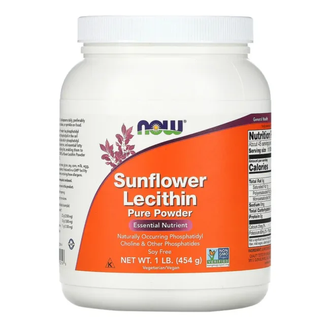 NOW FOODS SUNFLOWER LECITHIN POWDER 1 LB
